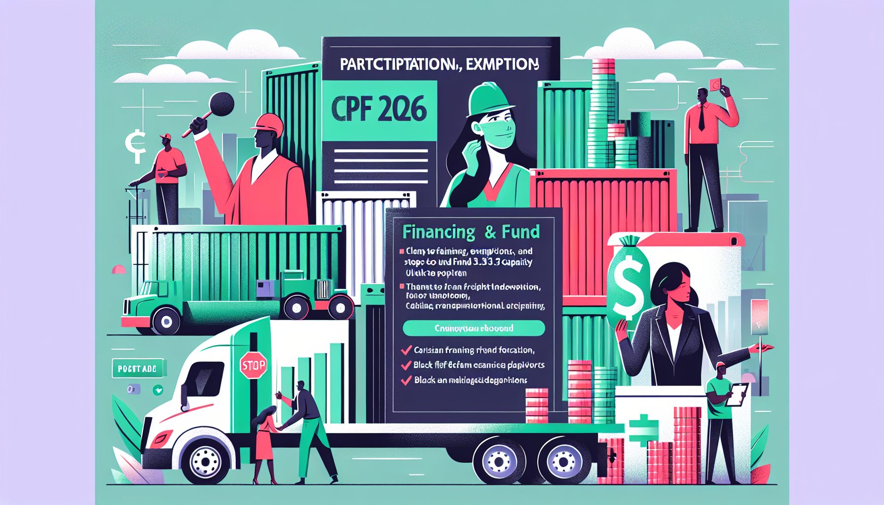 Illustration de l'article de blog CPF 2026 : participation, exonérations et démarches pour financer la capacité 3,5 t