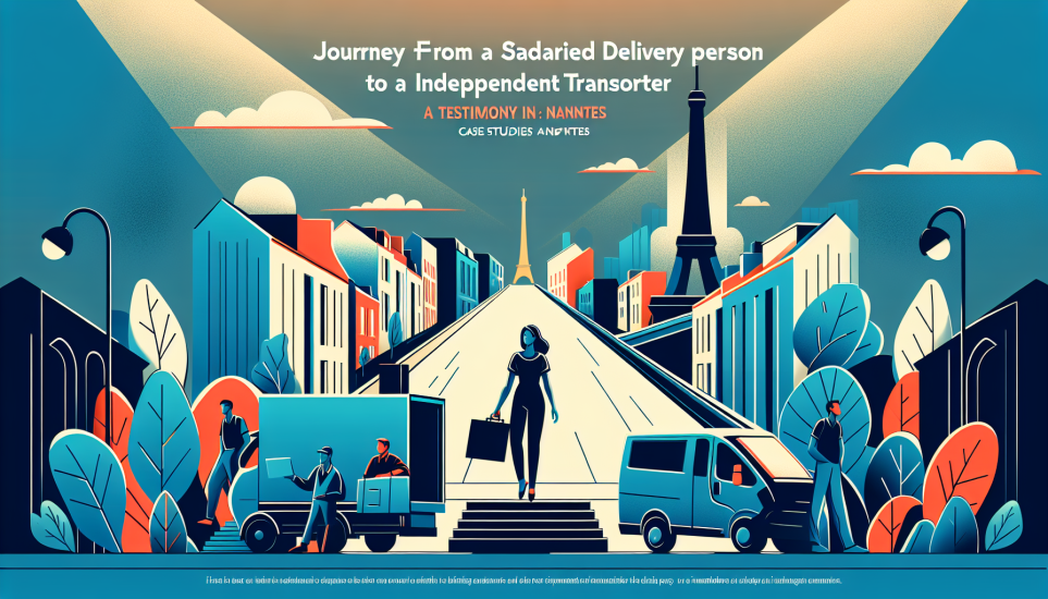 Illustration de l'article de blog Parcours d'un livreur salarié à transporteur indépendant : Témoignage à Nantes